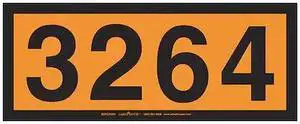 LABELMASTER ZOPEZ3264 UN3264 Orange Panel,E-Z,PK25
