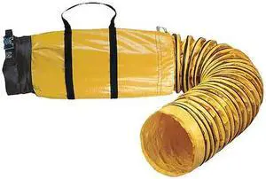 ALLEGRO INDUSTRIES 9550-15SB Ventilation Duct,Black/Yellow,15 ft L