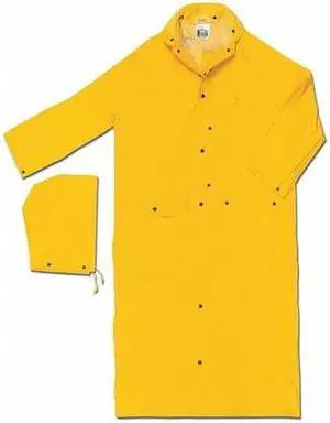 MCR SAFETY 260CX3 Rider Raincoat,Yellow,3XL