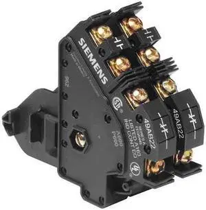 SIEMENS 49AB22 Auxiliary Contact,2NO,2NC