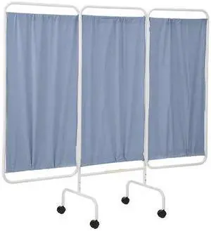R&B WIRE PRODUCTS PSS-3C/AML/PB Three Panel Mobile Privacy Screen with