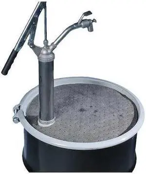 PIG MAT237 Absorbent Barrel Top Mat, Absorbs 4.9 gal. Universal, PK 25 ,Gray