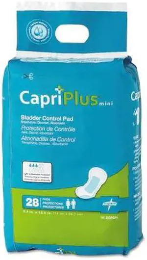 MEDLINE BCPE01 Capri Plus Bladder Control Pads, Regular, 5.5" x 10.5", PK336