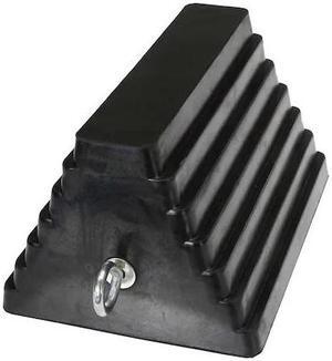 US CARGO CONTROL WC975 9-1/4" Rubber Double-Sided Wheel Chock with Eye Bolt