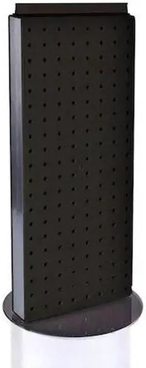 AZAR DISPLAYS 700509-BLK Non-Revolving 8"W x 20.75"H Pegboard Counter Display
