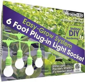 MIRACLE LED 602200 LED Ready Corded Lighting Sy,Four Socket