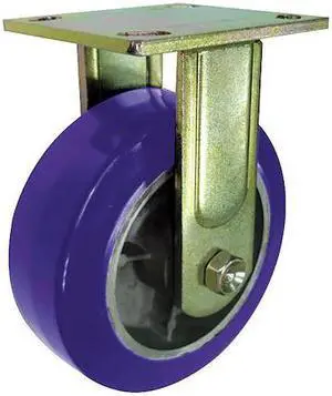 ZORO SELECT 1NUY3 Rgd Plate Caster,Polyurthan,4 in.,750 lb