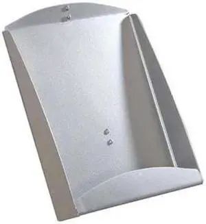 AZAR DISPLAYS 300278-SLV 8.75"W x 13"H Steel Brochure Shelf for Freestanding