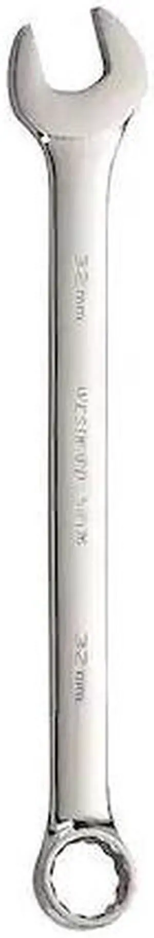 WESTWARD 54RY76 Comb. Wrench,32mm,Metric,Full Polish