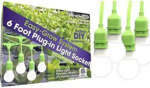 MIRACLE LED 602202 LED Ready Corded Lighti,Four Socket,PK4