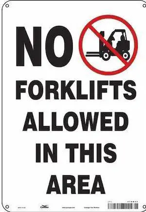 CONDOR 476N25 Safety Sign, 10 in Height, 7 in Width, Aluminum, Horizontal
