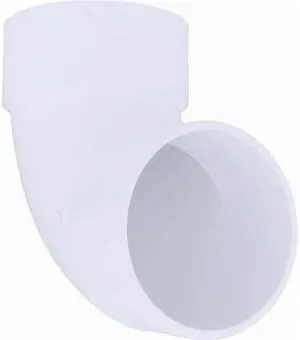 ZORO SELECT 1WKV4 PVC 90 Degree Street Elbow, Hub x Spigot, 6 in Pipe Size