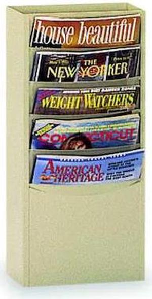 DURHAM MFG 403-75 Magazine Display,5 Compartments