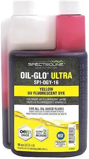 SPECTROLINE SPI-OGY-16 Fluorescent Leak Detection Dye, Yellow