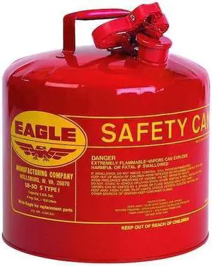 EAGLE UI50S 5 gal. Red Galvanized steel Type I Safety Can for Flammables