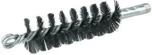 WEILER 44128 1-1/2" Single Spiral Flue Brush, .012 Steel Fill