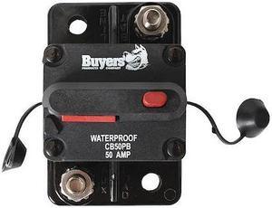 BUYERS PRODUCTS CB50 Circuit Breaker with Auto Reset,50A