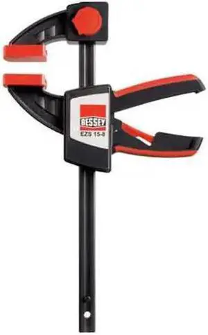 BESSEY EZS15-8 6" Bar Clamp, Plastic Handle and 3 1/2 in Throat Depth
