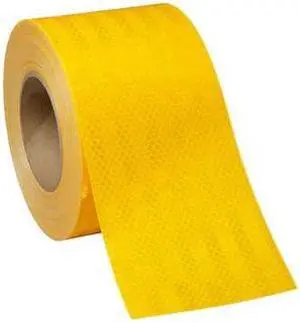3M 983-21 ES Conspicuity Tape,Cut,4 In,18 In,Fl Ylw