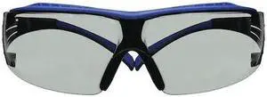 3M SF407XSGAF-BLU Safety Glasses, Wraparound Gray Polycarbonate Lens, Anti-Fog,