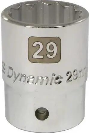DYNAMIC D022129 3/4" Drive, 29mm Metric Socket, 12 Points