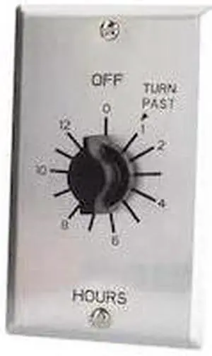 TORK C412H Spring-Wound Timer,Range 0 to 12 hr.