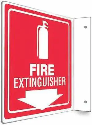 CONDOR 480X53 High Visibility Safety Sign, 8 in Height, 8 in Width, PETG,