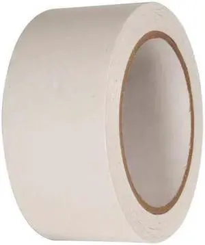 ZORO SELECT 15D725 Floor Marking Tape, vinyl, Solid, White, 2 in W., 2.2 mil
