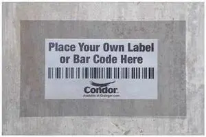 CONDOR 45VR62 Floor Label Protective Overlay,PK100