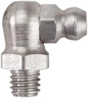 WESTWARD 52PA09 Fitting,90 Deg.,SS,M6x1mm Thrd Size,PK10