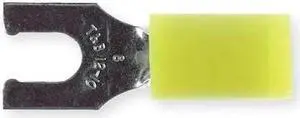 STA-KON 10RC-14FL Fork Terminal, 1/4 in Stud Size, 10 AWG, 600 V, Vinyl