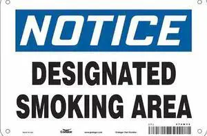 CONDOR 474W39 Safety Sign, 7" H, 10" W,  Vertical Rectangle, English, 474W39