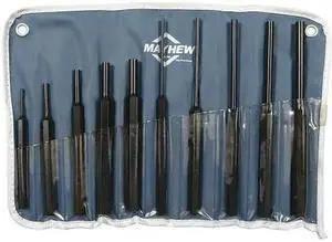 MAYHEW 61511 Drive Pin Punch Set,10 Pieces,Steel