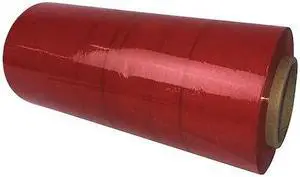 ZORO SELECT PSD128015 Stretch Wrap, 80 ga, Red, Standard Duty