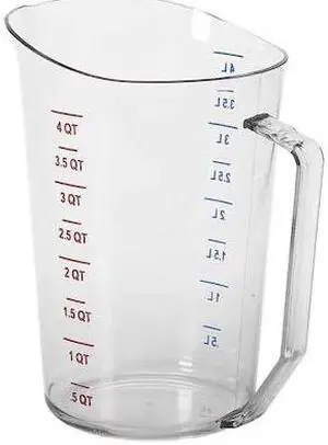 Cambro Liquid Measuring Cup,4 Qt.,Clear  EA400MCCW135