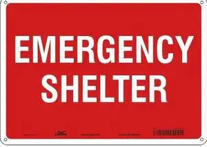 CONDOR 465R31 Safety Sign,14" Wx10" H,0.032" Thickness