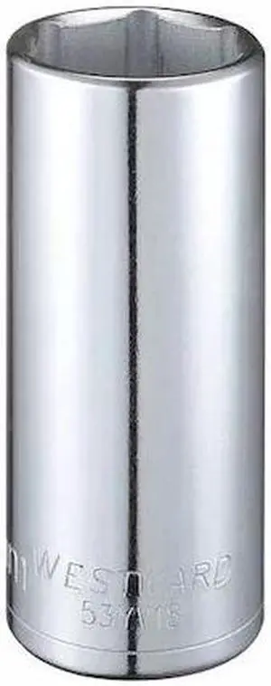 WESTWARD 53YV18 1/2" Drive, Metric Socket, 27mm Socket Sz, 6 Pts