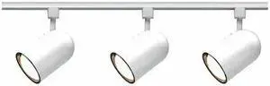 NUVO TK322 3-Light, R30, Bullet Cylinder Track Kit, 4 foot Track, White