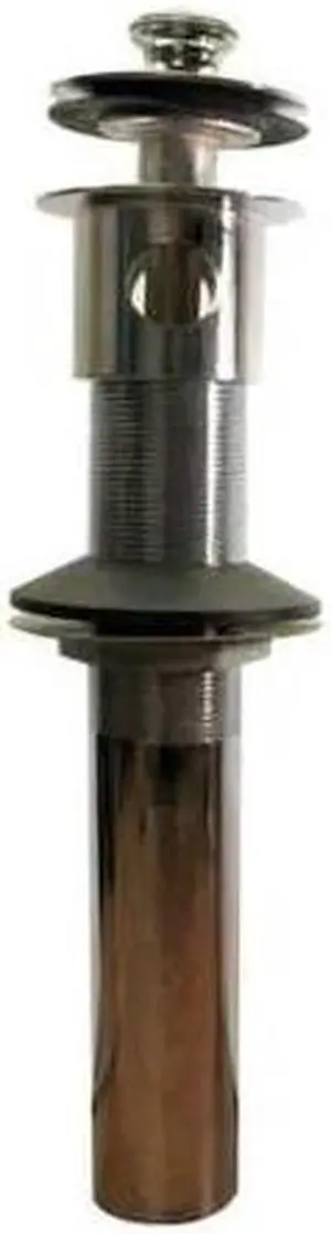 WATCO 800-PP-BRS-CP Push Pull Lav Drain,w/Overflow,1-1/4 In