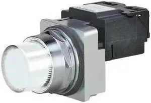 Pilot Light, LED, Transformer, White, 240VAC 52PL4HBXB