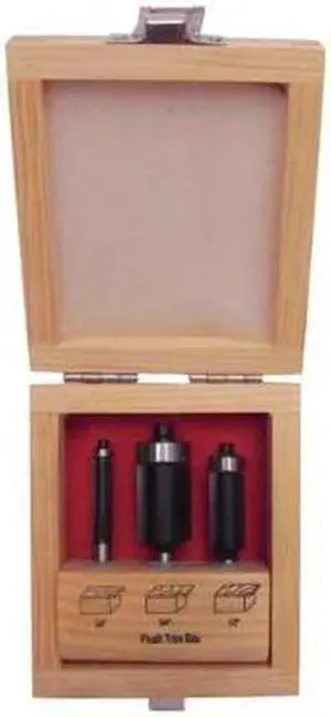 ZORO SELECT 16Y598 Router Bit Set,Flush Trim,3 Pc