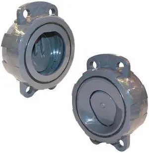HAYWARD FLOW CONTROL WCV1300V Check Valve, Wafer, 3", PVC/FPM