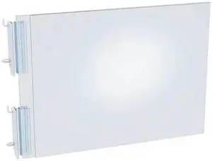 AZAR DISPLAYS 103315 Two-Sided Acrylic Sign Holder W/ Pegboard Grippers 11"W x