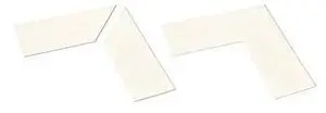 MIGHTY LINE ANGLE4W Angle,White,10" L x 4" W,PK25