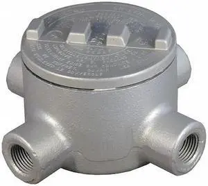 APPLETON ELECTRIC GRX50 Conduit Outlet Body,Iron,X,1/2 In.