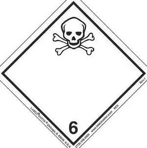 LABELMASTER HC8 Toxic Label, International, PK500
