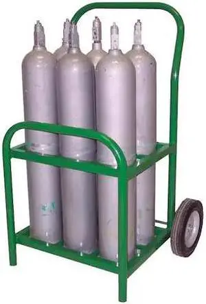 SAFTCART MDE-6 Cylinder Trolley,21 In. W,250 lb.