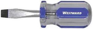 WESTWARD 401L99 Screwdriver Slotted 1/4" 1 1/2 in Round