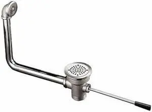 ENCORE PLUMBING D10-7415-IB Flat Strainer Lever Handle Waste Drain with