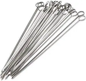 BLUE DONUTS BD3688926 12 inch BBQ Skewers Set of 24, Stainless Steel, Barbeque BLUE DONUTS BD3688926 12 inch BBQ Skewers Set of 24, Stainless Steel, Barbeque